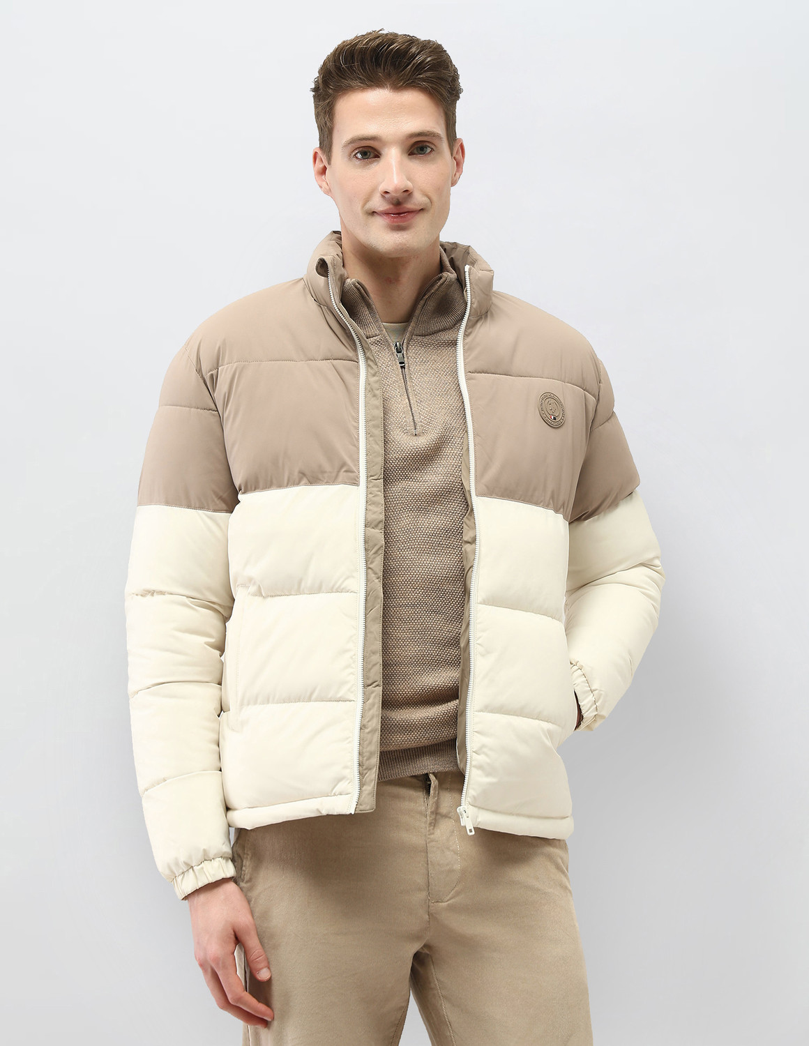 Image of U.S. POLO ASSN. Full Sleeve Colorblock Men Jacket
