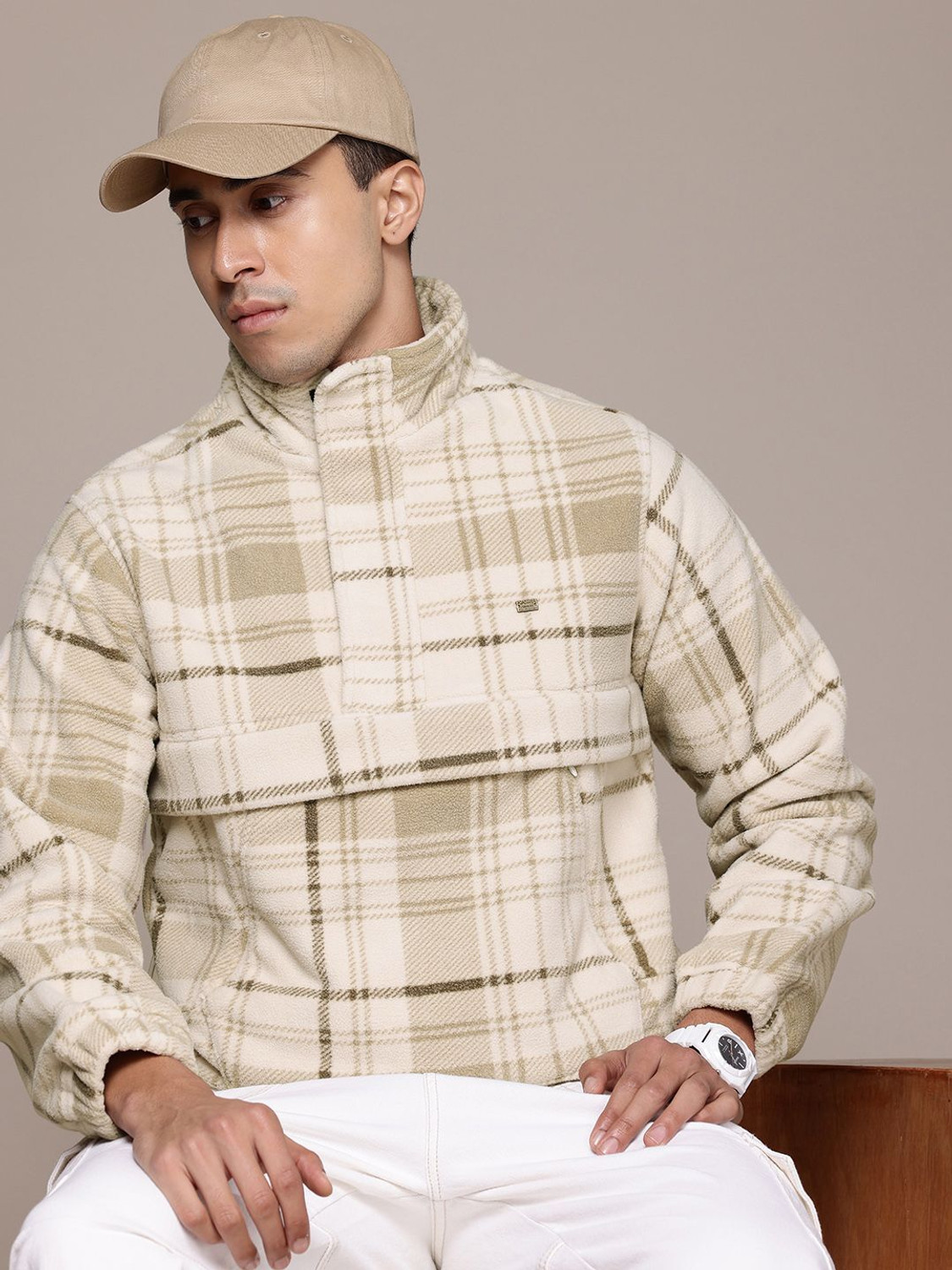 Image of Roadster Full Sleeve Checkered Men Jacket