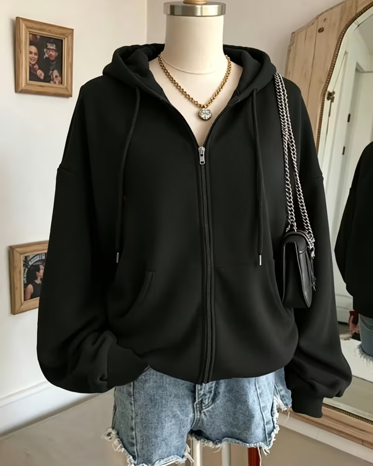 Image of SHAIRA FASHION Full Sleeve Solid Women Jacket
