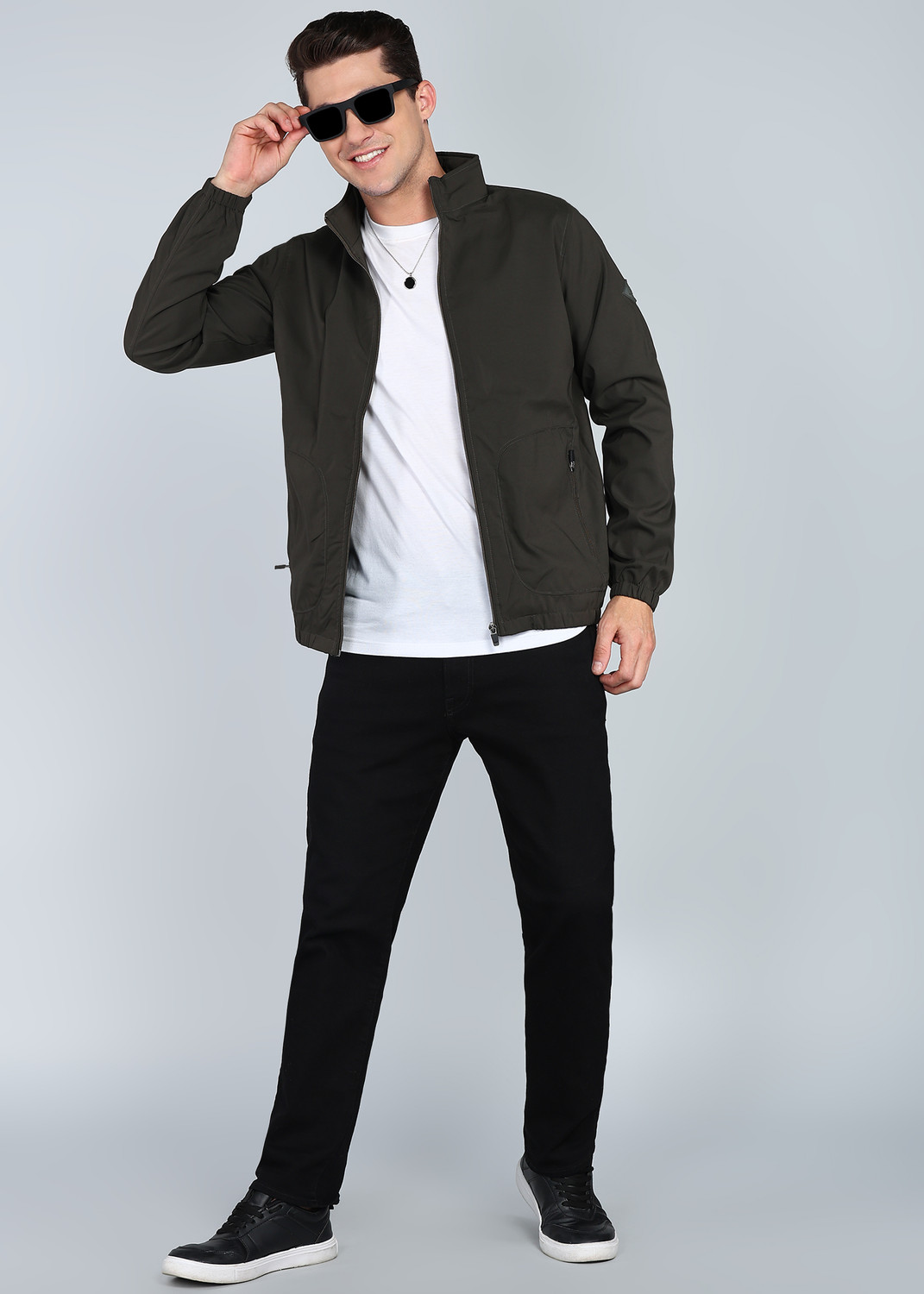 Image of PARK AVENUE Full Sleeve Solid Men Jacket