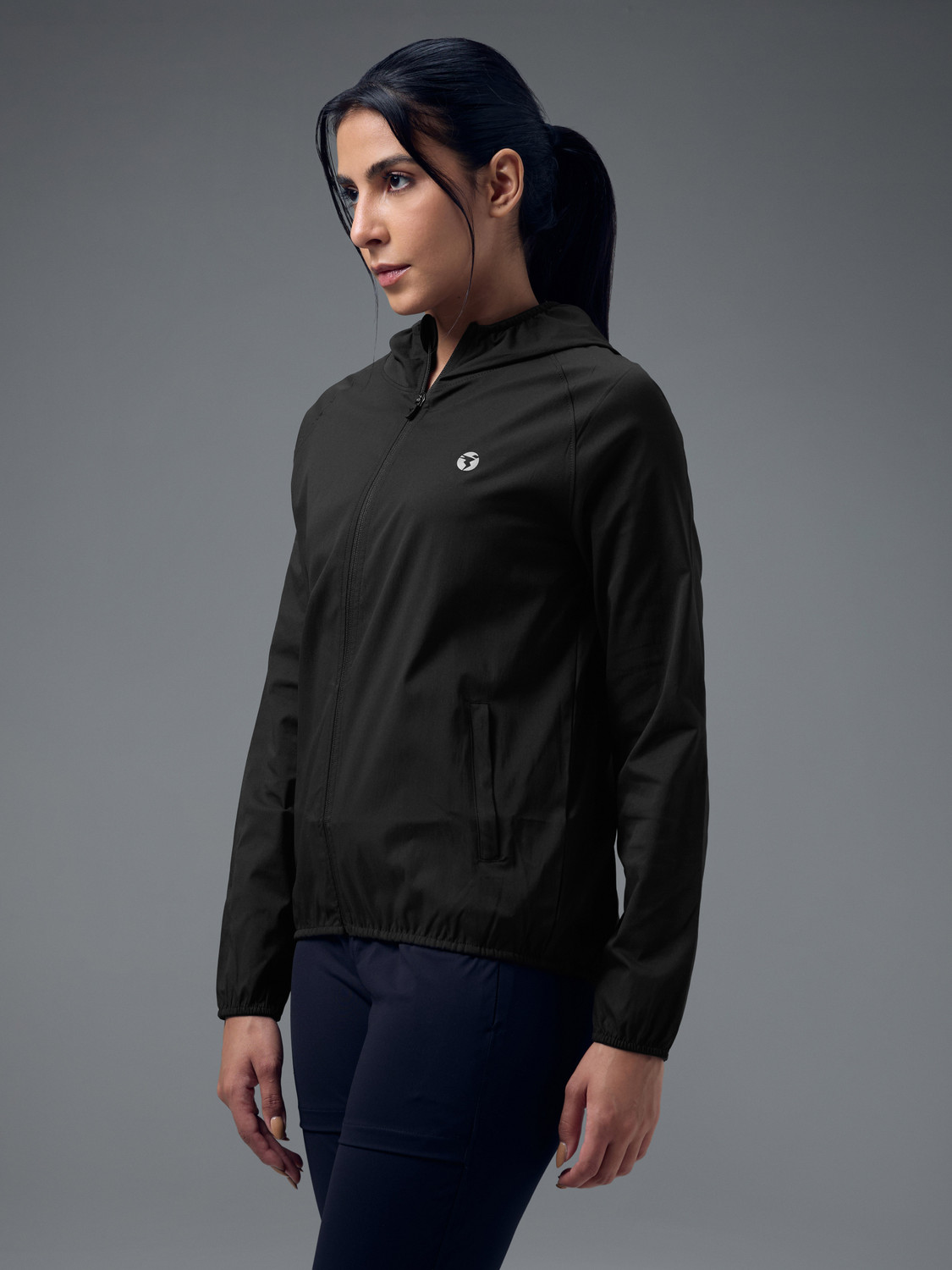 Image of TECHNOSPORT Full Sleeve Solid Women Jacket