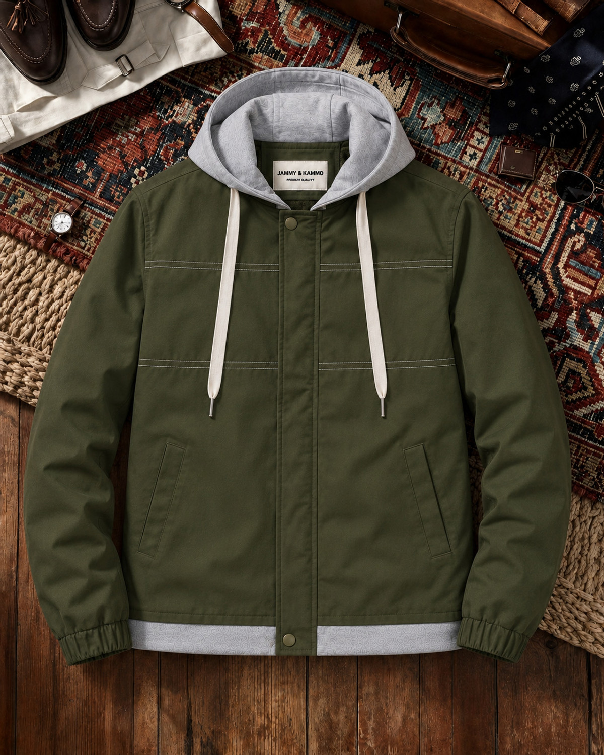 Image of Jammy & Kammo Men Solid Puffer Jacket