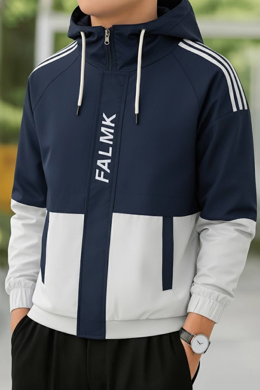 MOTREX Full Sleeve Colorblock Men Jacket - Image 4