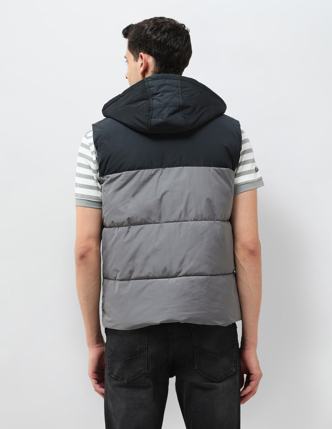 Image of U.S. Polo Assn. Denim Co. Sleeveless Colorblock Men Jacket
