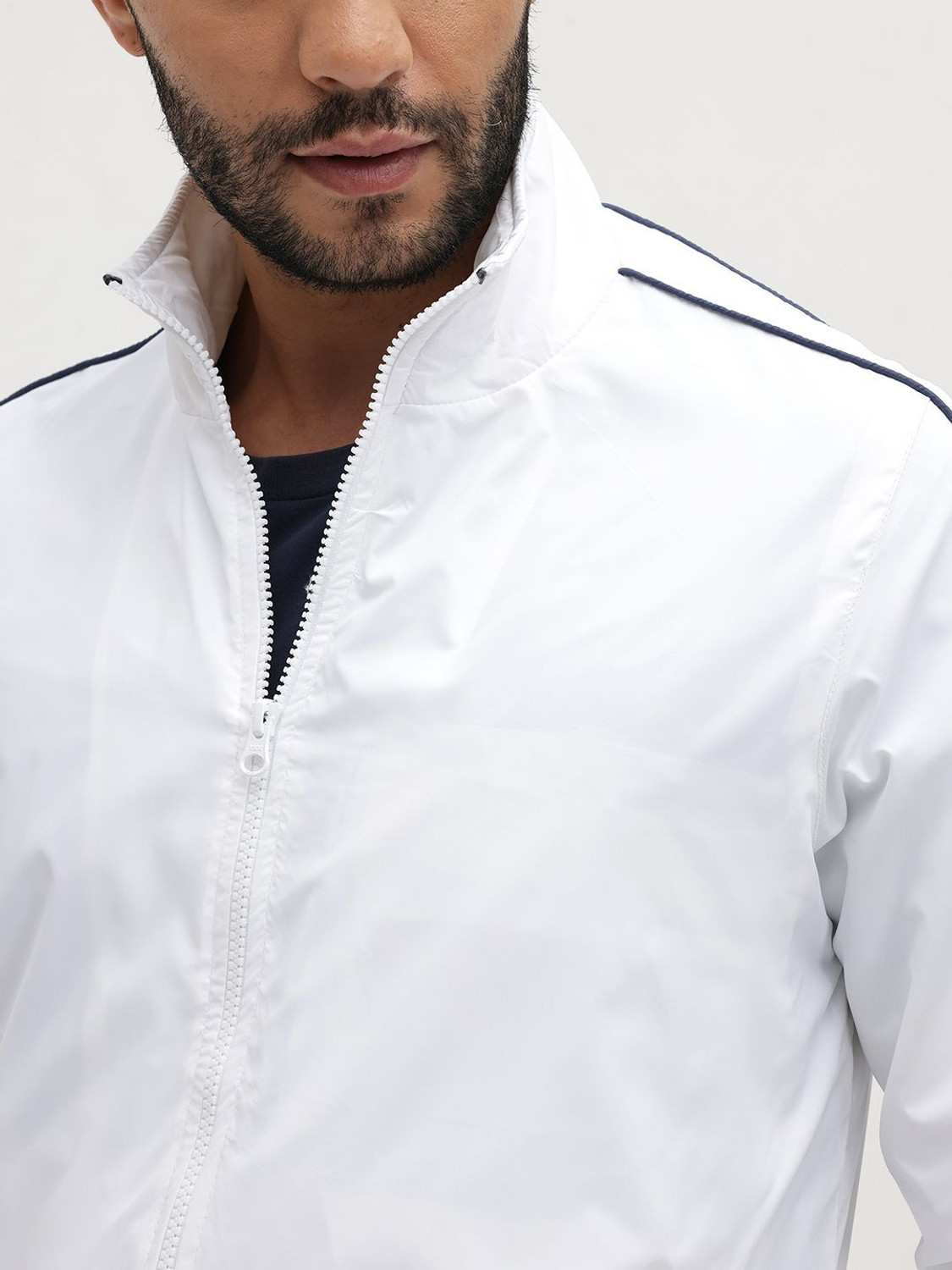 Image of Roadster Men Solid Tailored Jacket