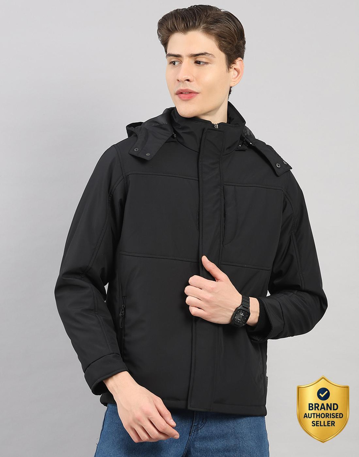 Image of MONTE CARLO Full Sleeve Solid Men Jacket