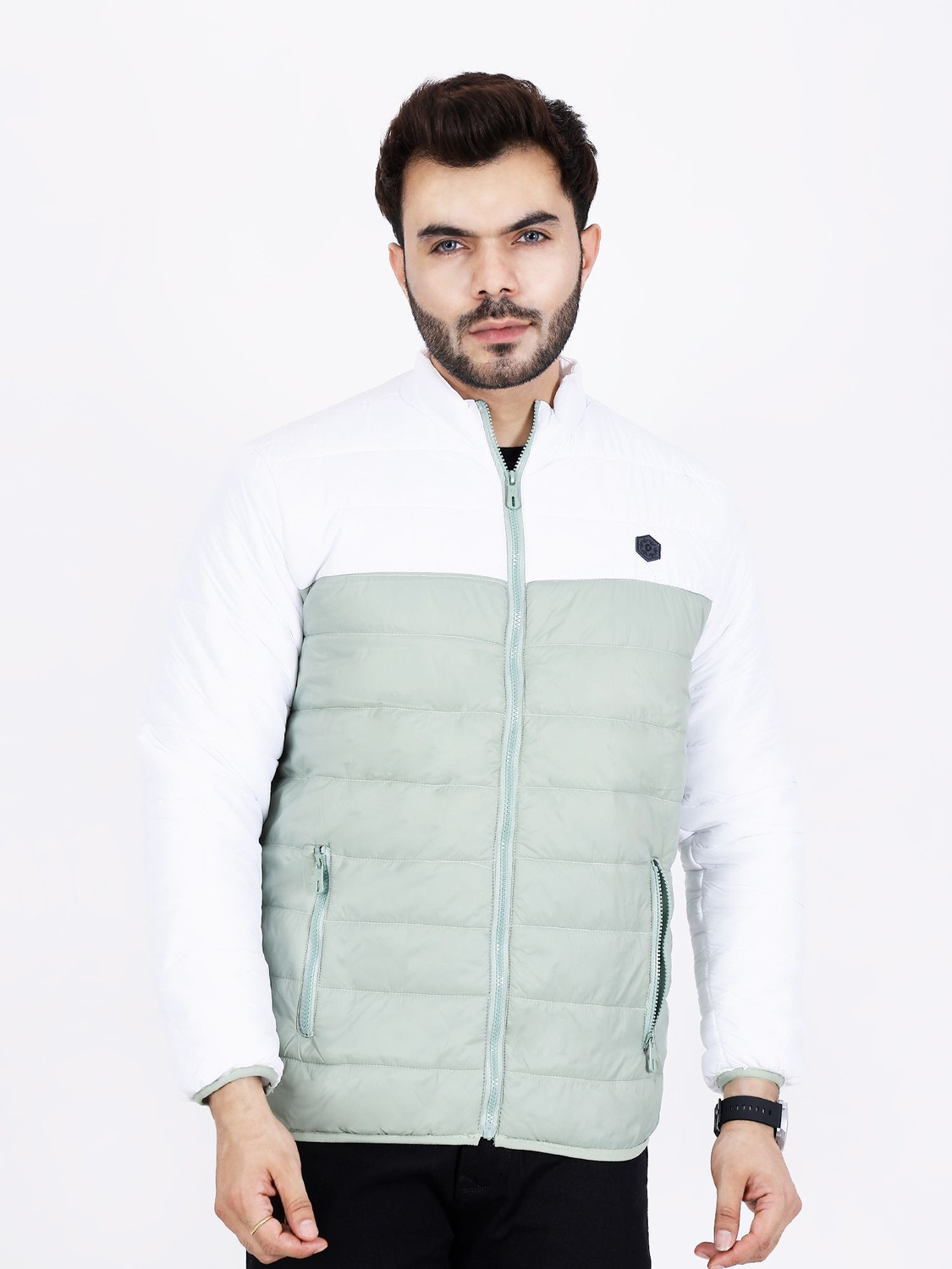 Image of Dollar Full Sleeve Colorblock Men Jacket