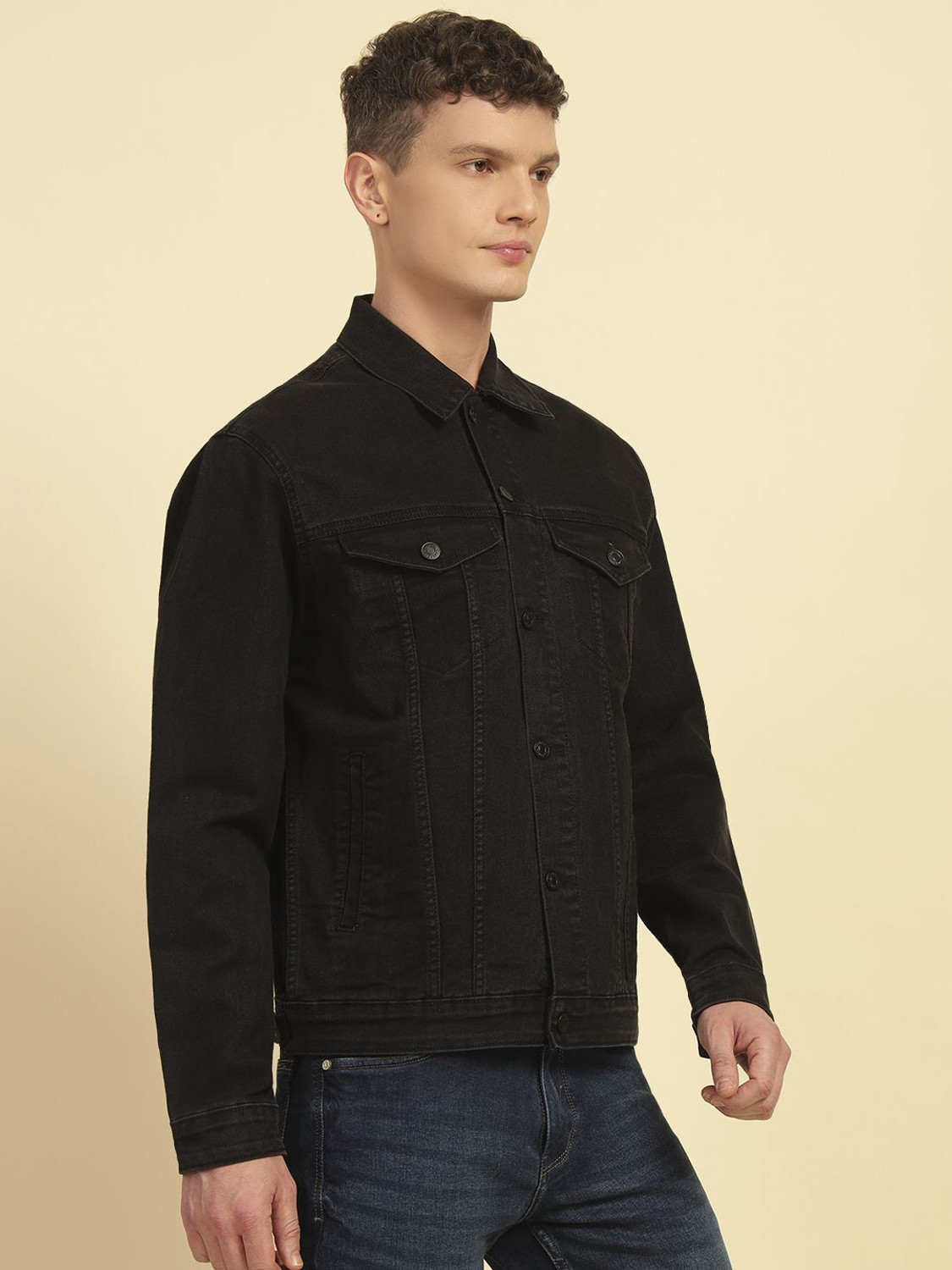Image of CANTABIL Men Solid Jacket