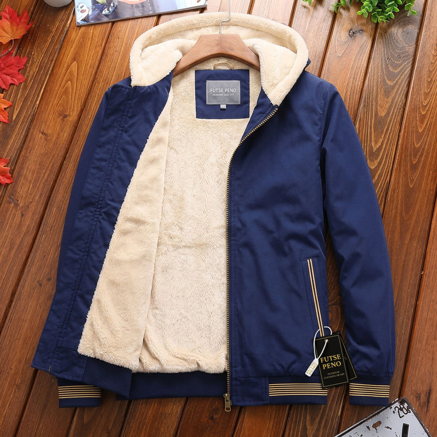 Image of FUTSE PENO Full Sleeve Striped Men & Women Jacket