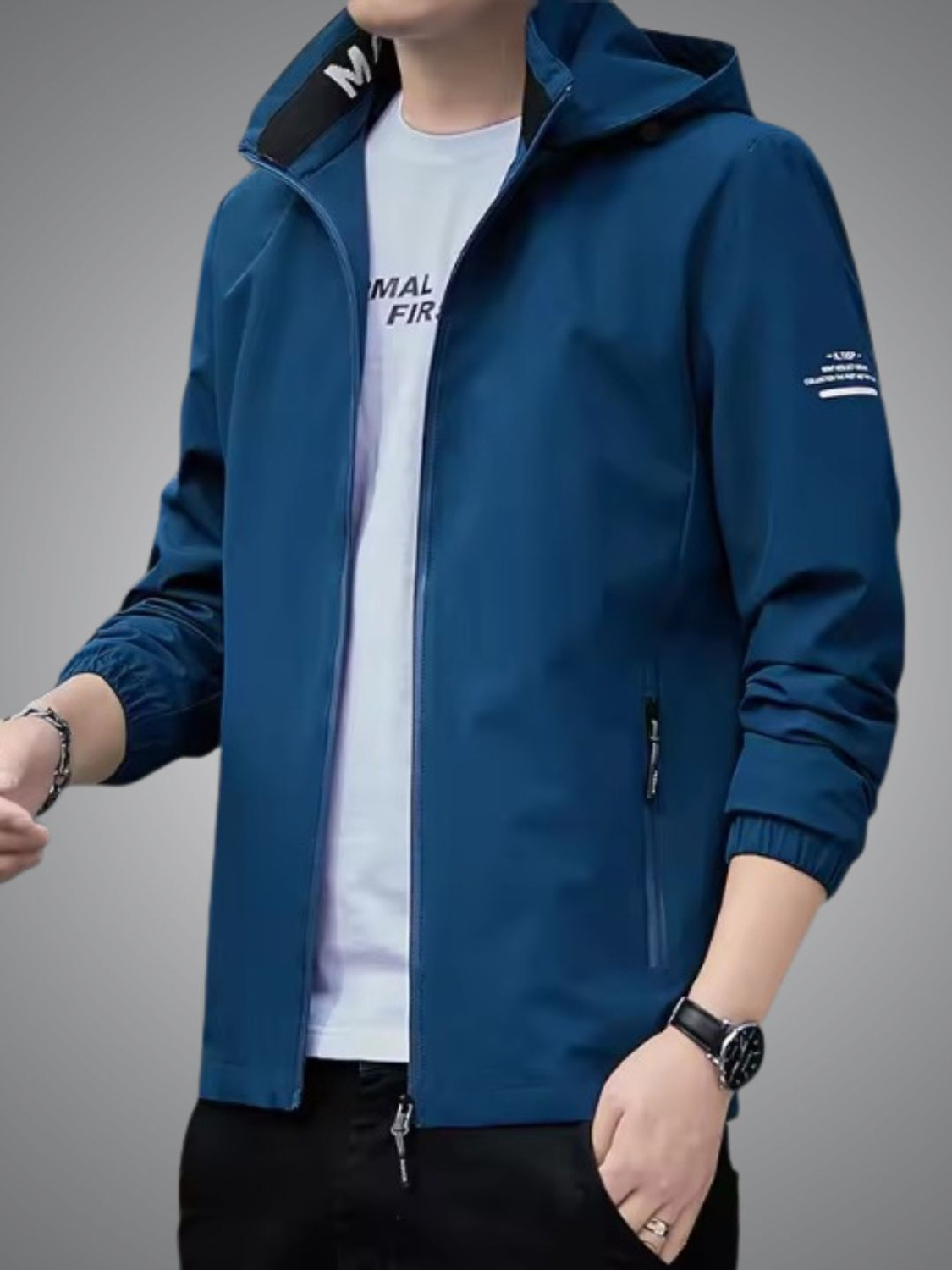 Image of HOLDIT Full Sleeve Solid Men Jacket
