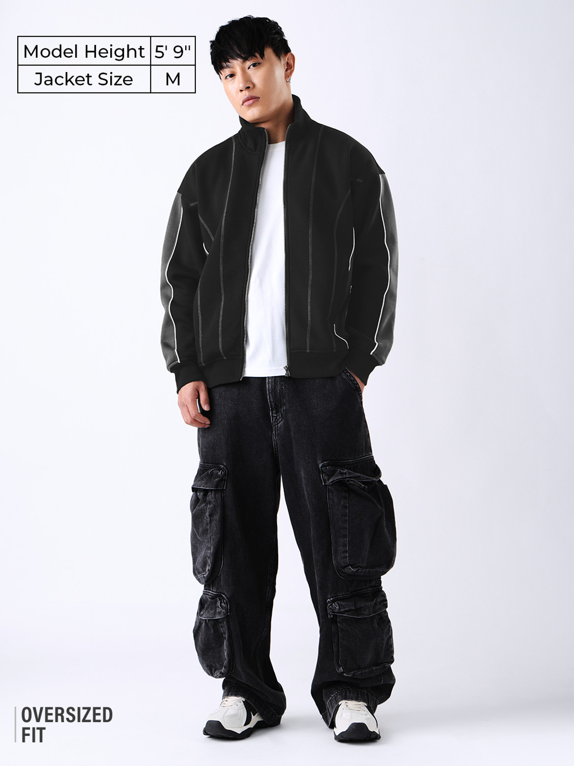 Image of The Souled Store Men Solid Varsity Jacket