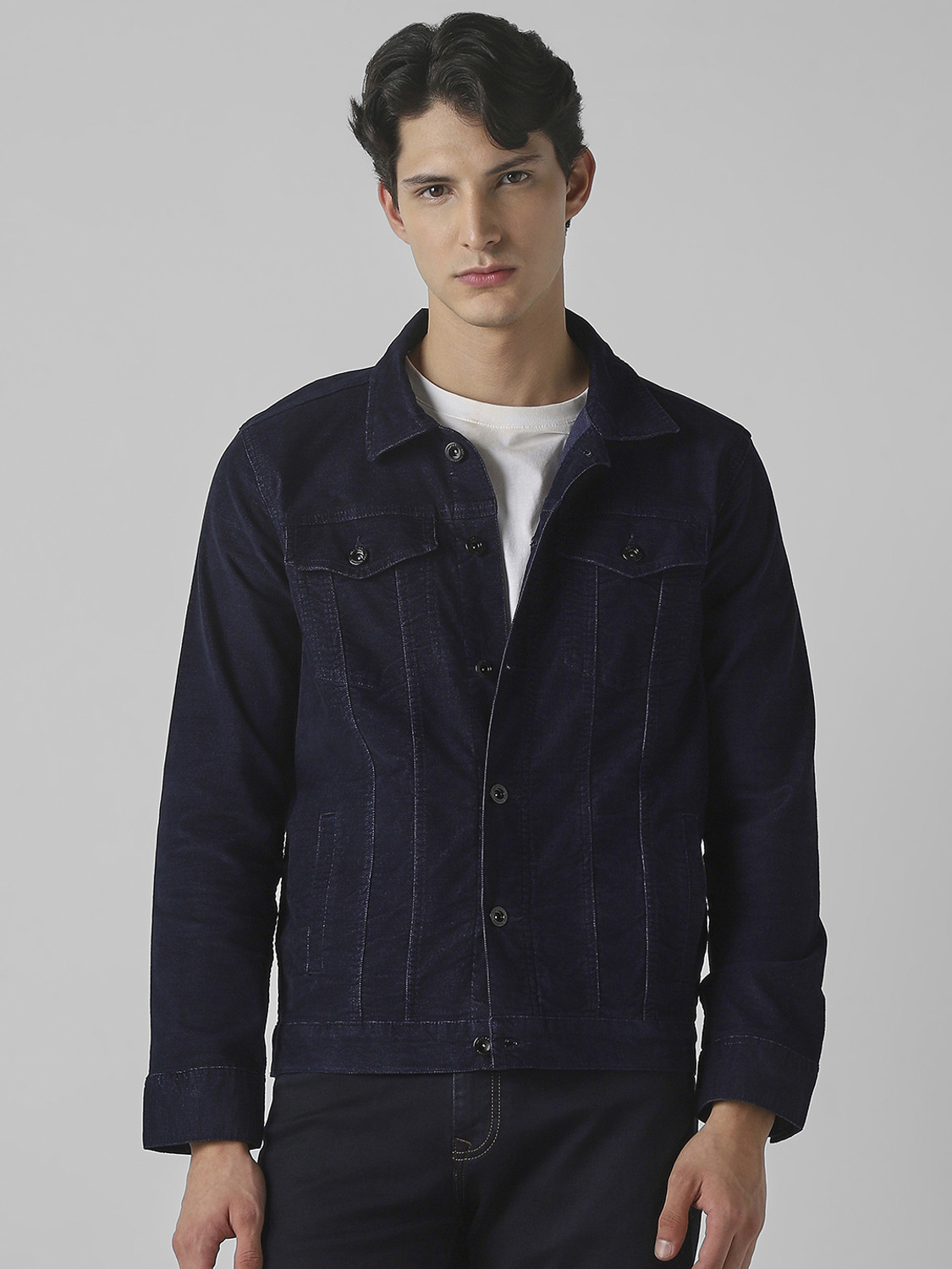Image of MUFTI Full Sleeve Solid Men Jacket
