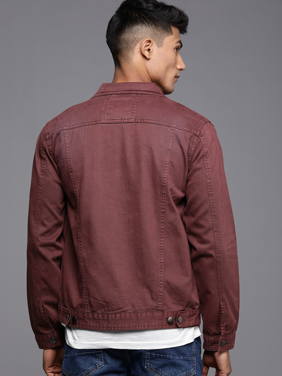 Image of WROGN Men Solid Casual Jacket