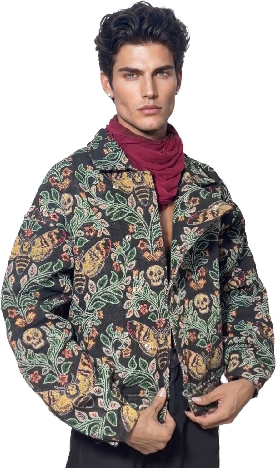 navar Full Sleeve Embroidered Jacket - Image 2