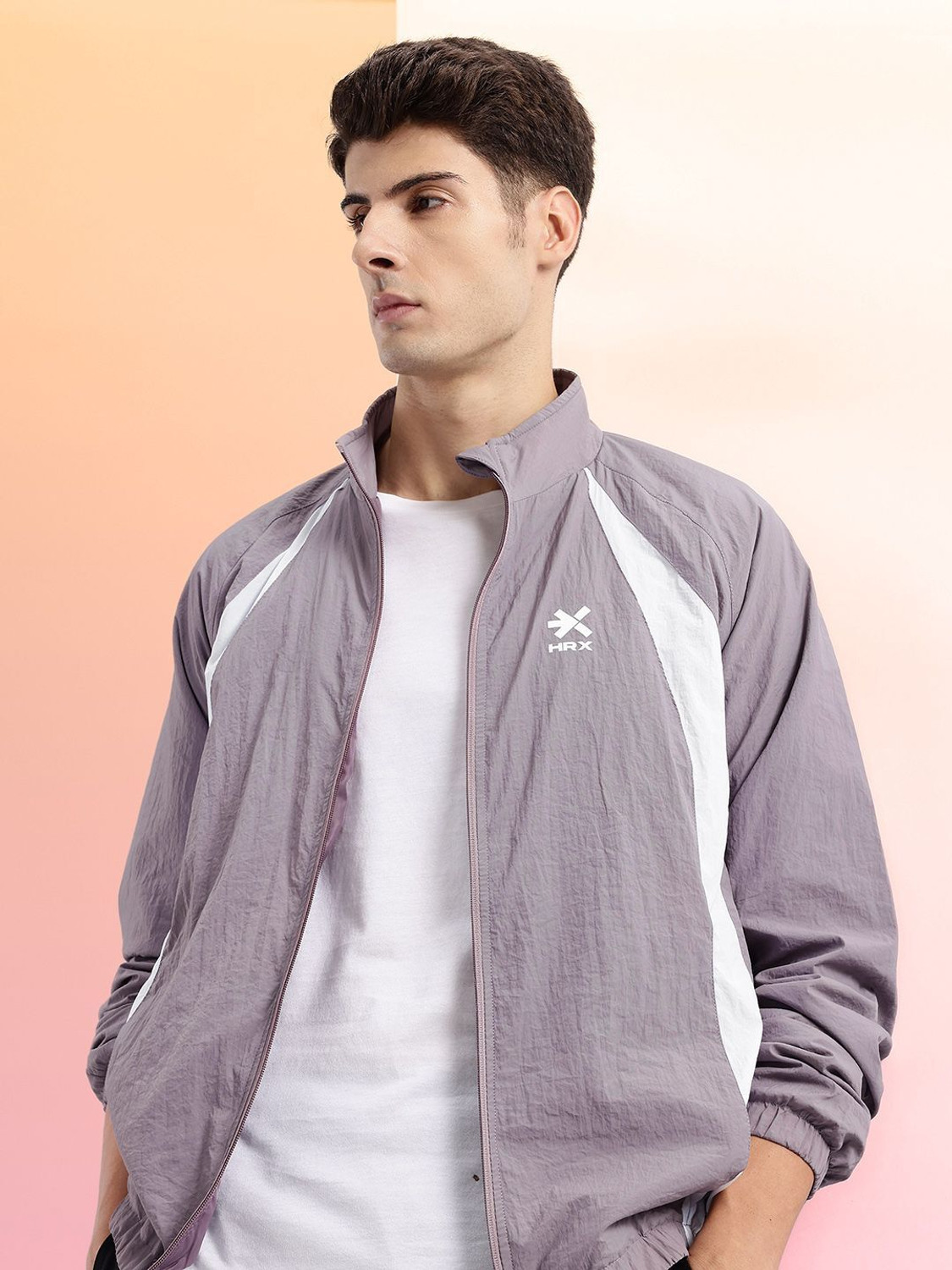 Image of HRX by Hrithik Roshan Full Sleeve Colorblock Men Jacket