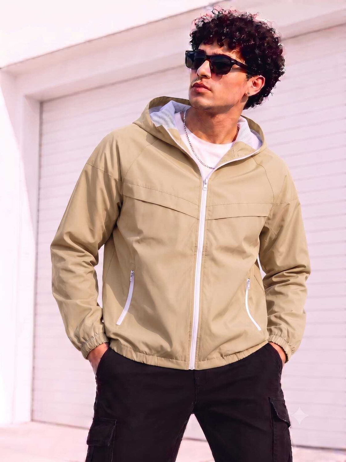 Image of Shofiza Full Sleeve Solid Men Jacket