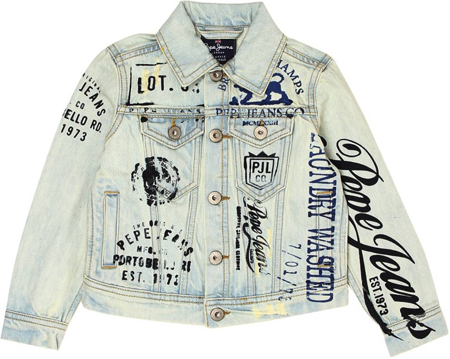 Pepe Jeans New Berry Jacket Jr, Giacca Bambine e ragazze, Blu (Denim-MK6),6 anni