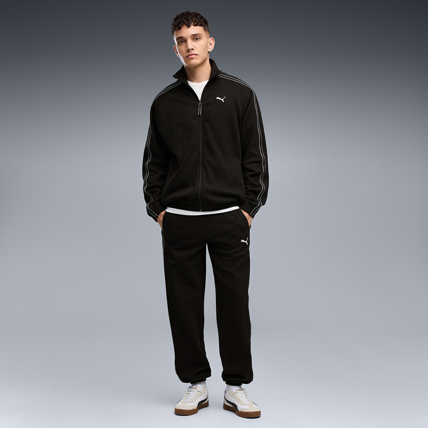 Image of PUMA Men Striped Casual Jacket