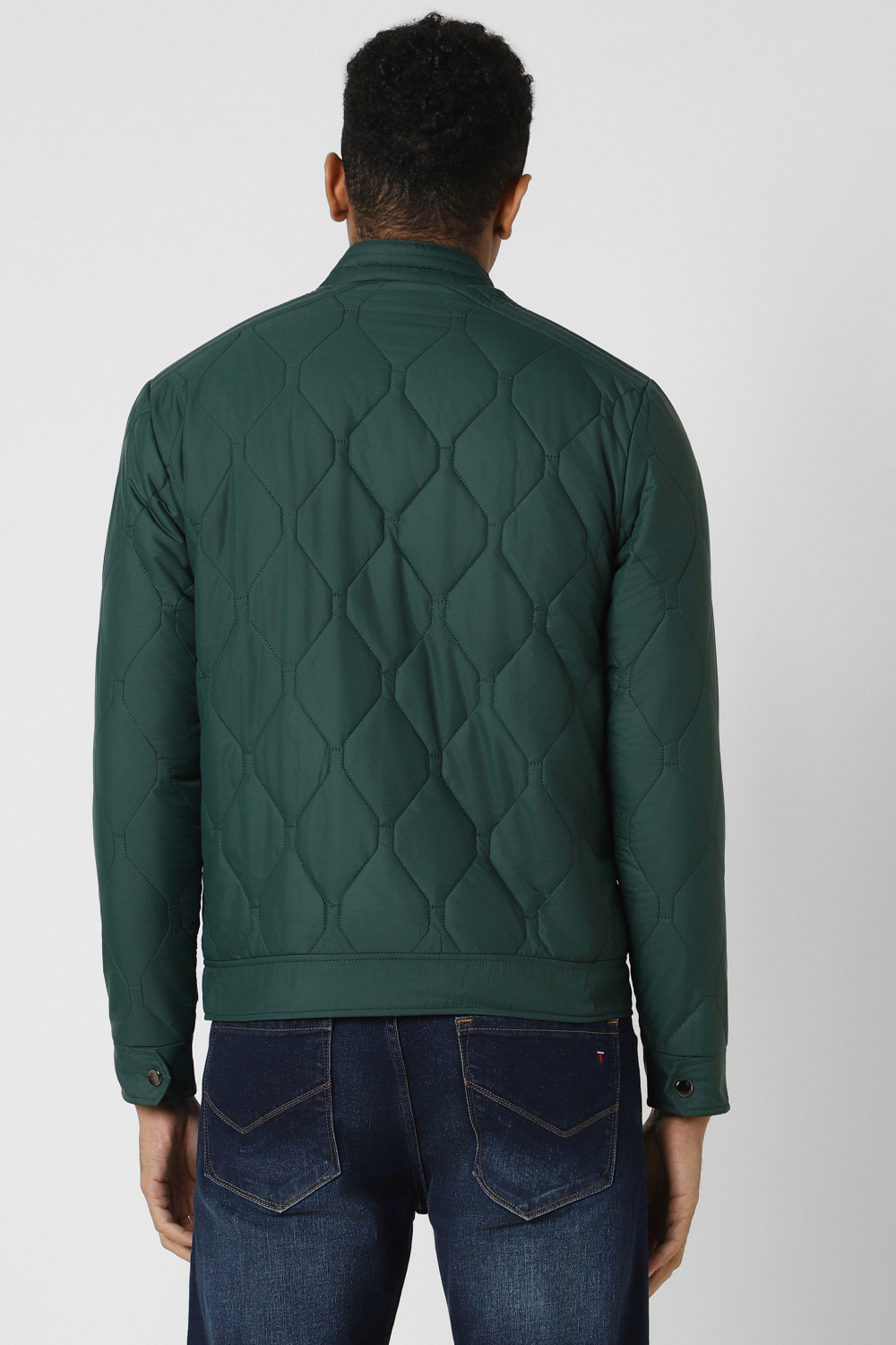 Image of VAN HEUSEN Full Sleeve Self Design Men Jacket