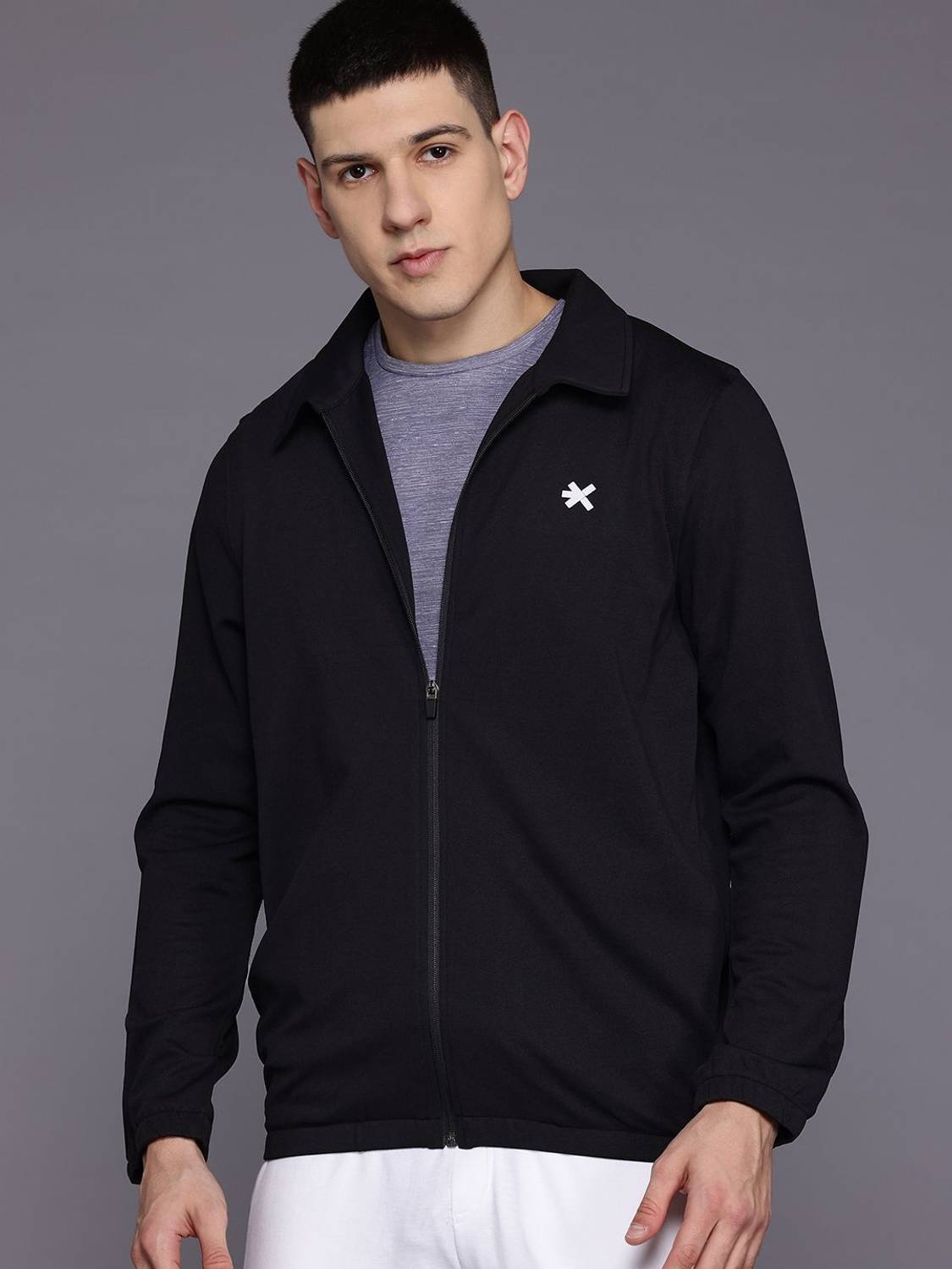 HRX by Hrithik Roshan Full Sleeve Solid Men Jacket - Image 1