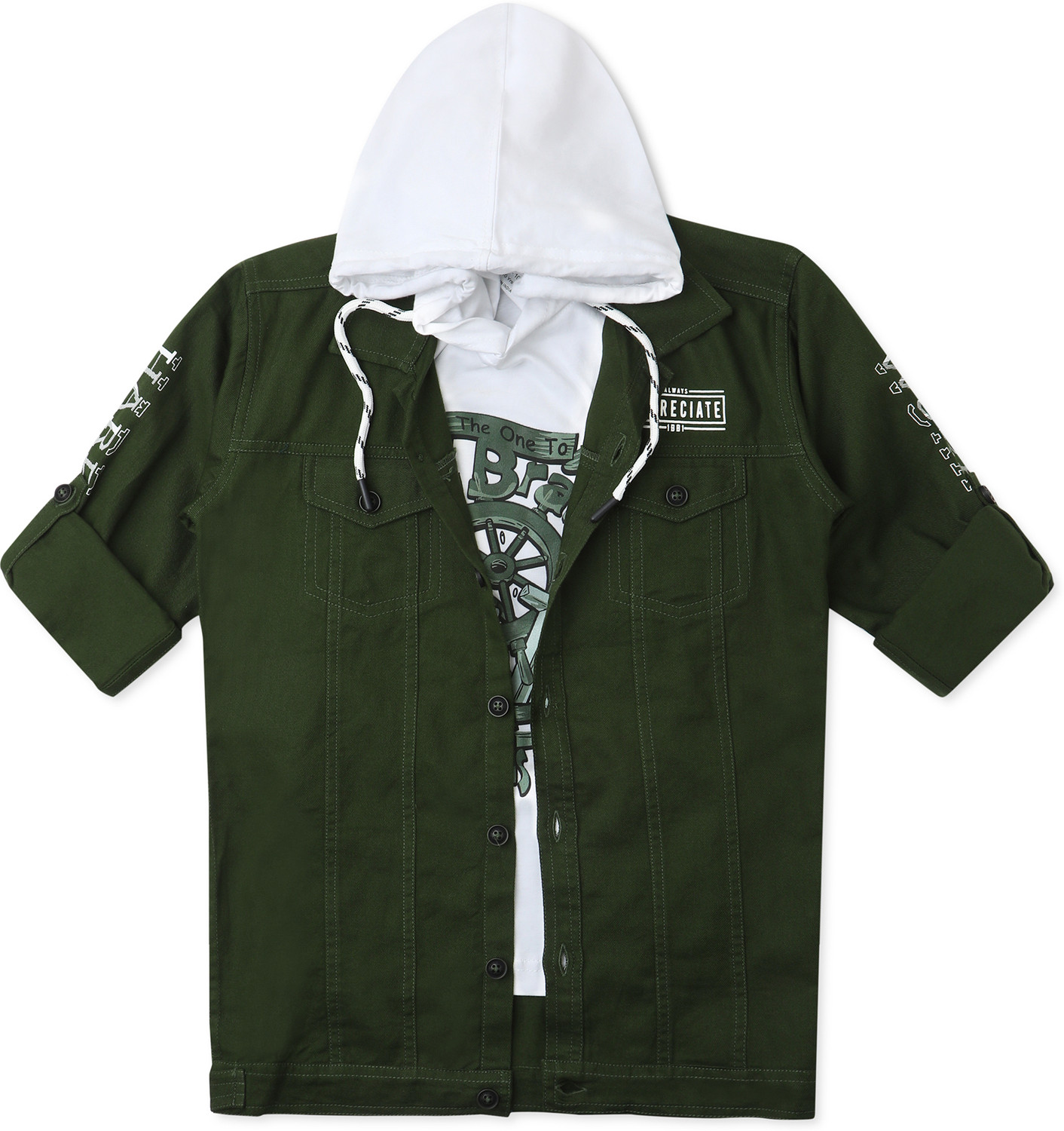 Image of CAVIO Full Sleeve Printed Boys Jacket