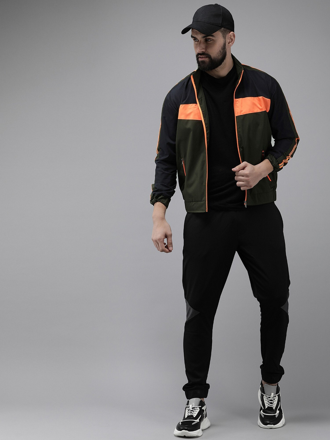 Image of VOGATI Full Sleeve Colorblock Men Jacket