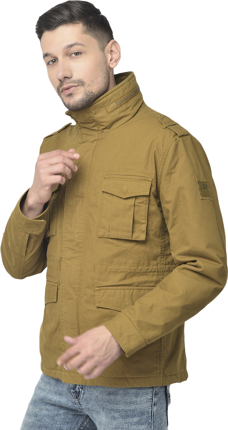 Image of WOODLAND Full Sleeve Solid Men Jacket