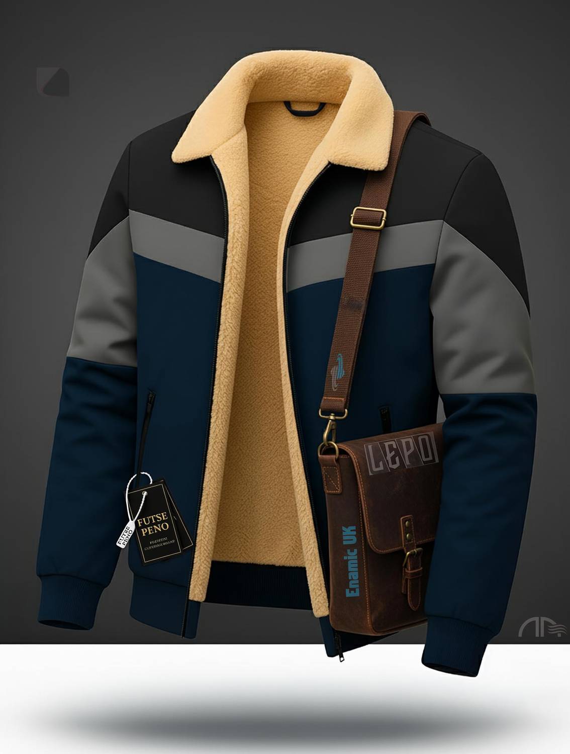 FUTSE PENO Full Sleeve Applique Men Jacket - Image 1