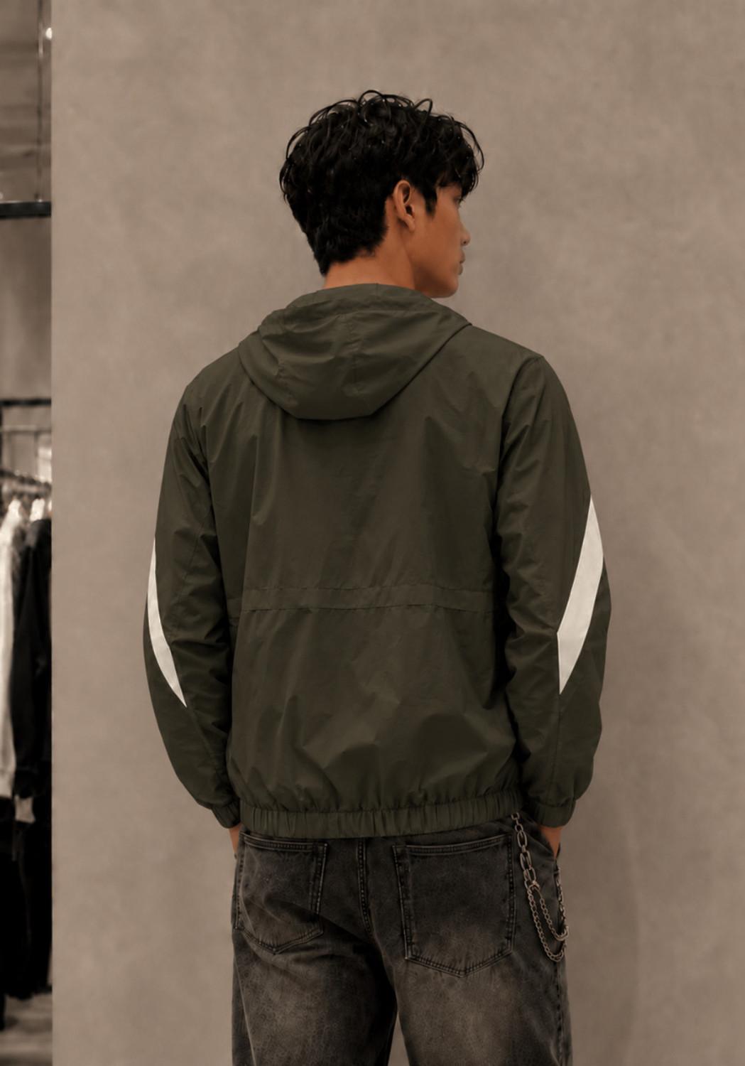Image of Try This Full Sleeve Colorblock Men Jacket