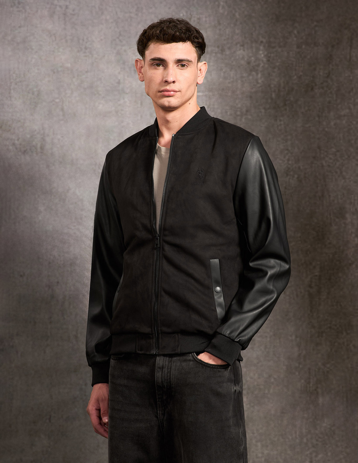 Image of U.S. Polo Assn. Denim Co. Full Sleeve Printed Men Jacket