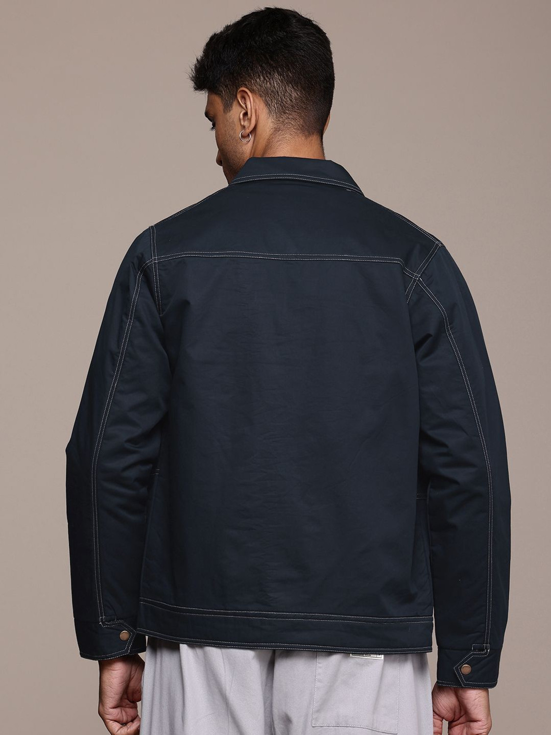 Image of Roadster Full Sleeve Solid Men Tailored Jacket