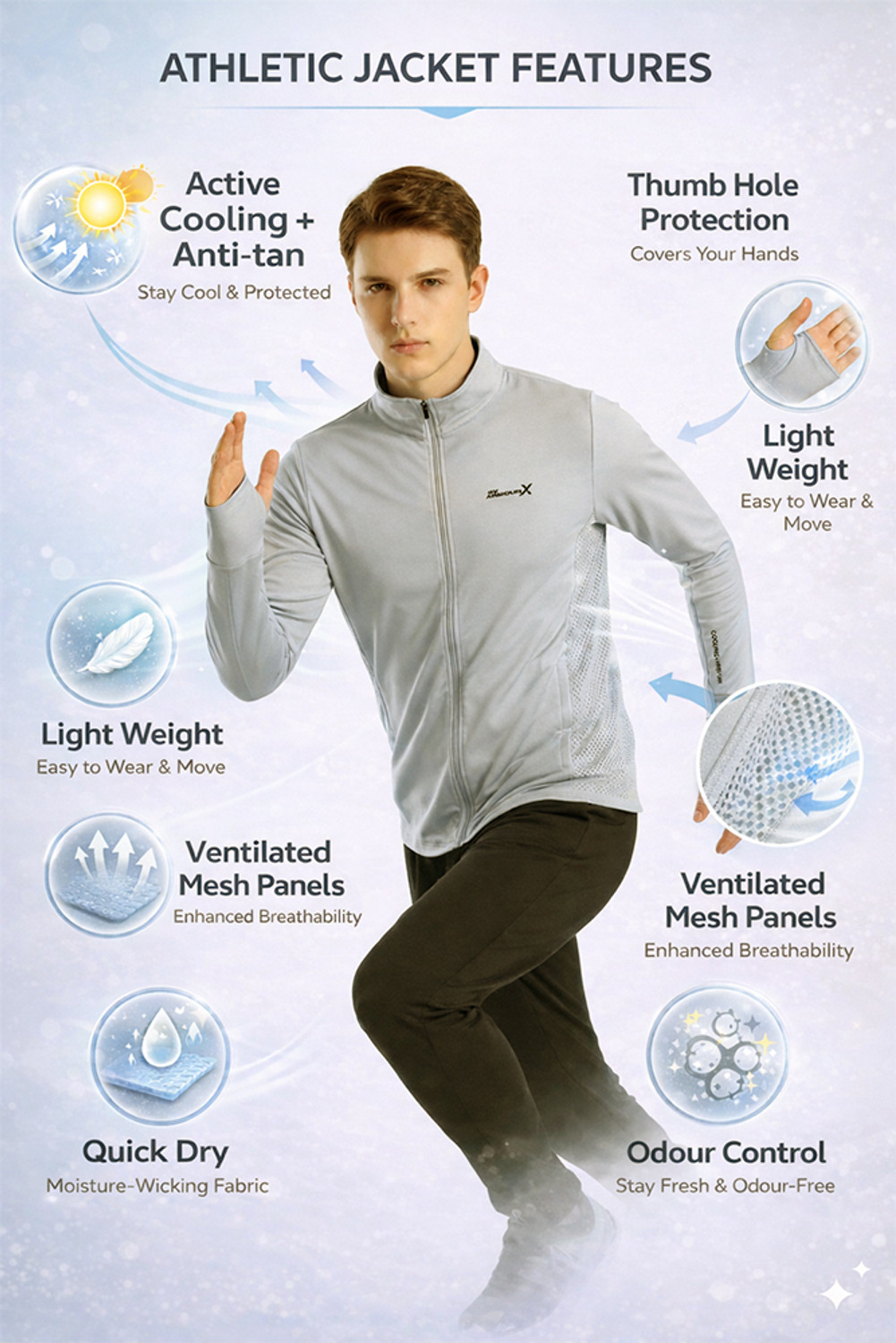 Image of FUNKY MONKEY Full Sleeve Textured Men Jacket