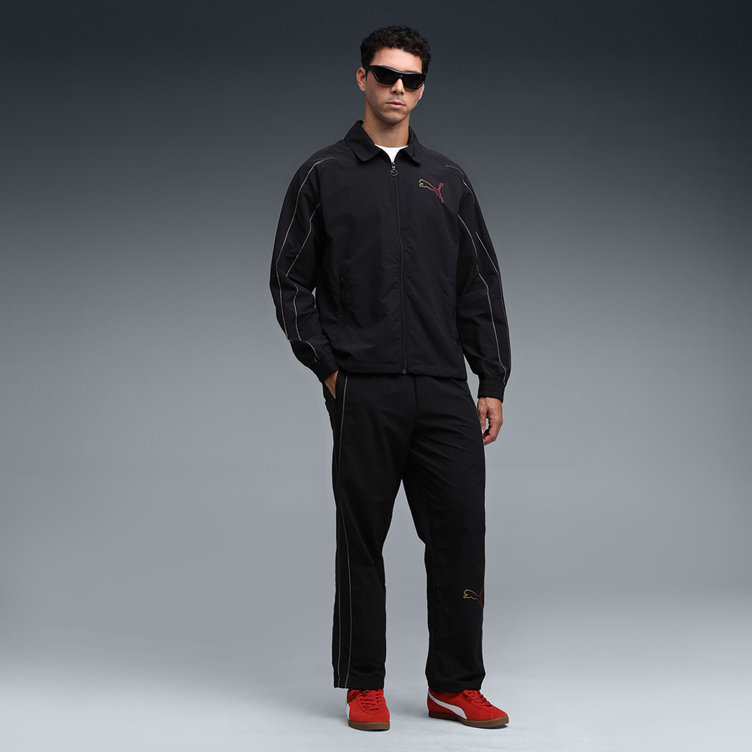 Image of PUMA Full Sleeve Striped Men Jacket