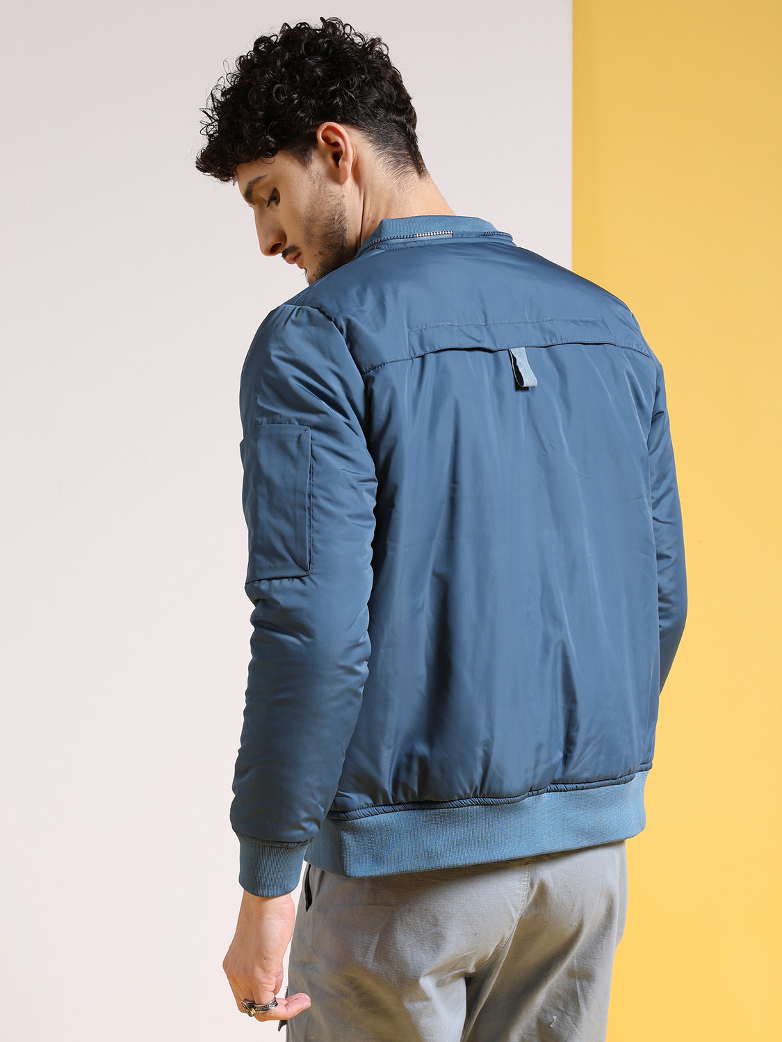 Image of The Indian Garage Co. Full Sleeve Solid Men Jacket