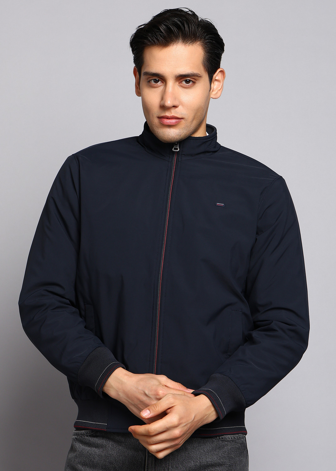 Image of MONTE CARLO Men Solid Casual Jacket