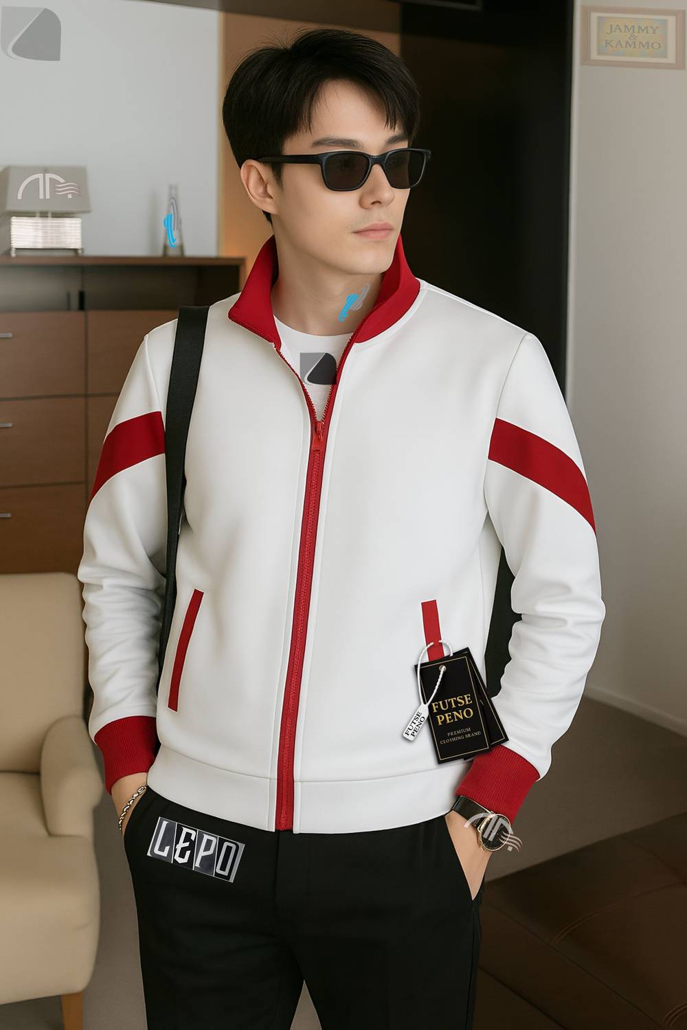 FUTSE PENO Full Sleeve Striped Men Jacket
