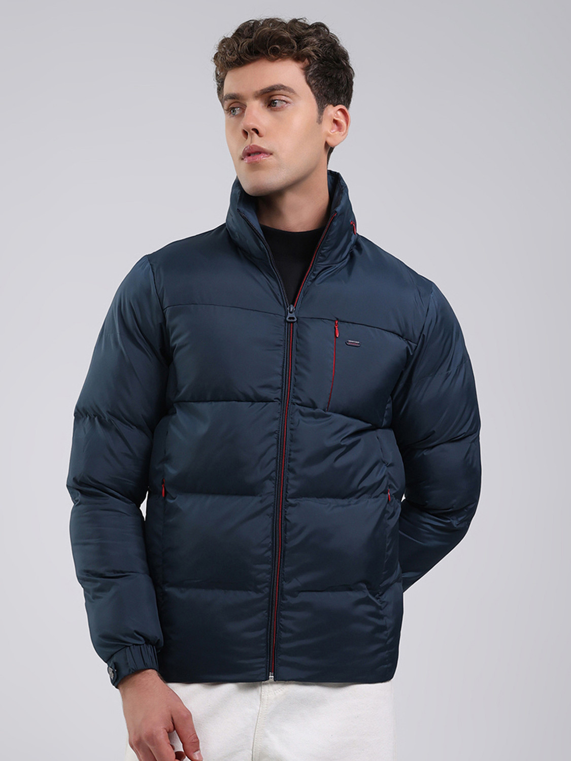 Image of MONTE CARLO Men Solid Casual Jacket
