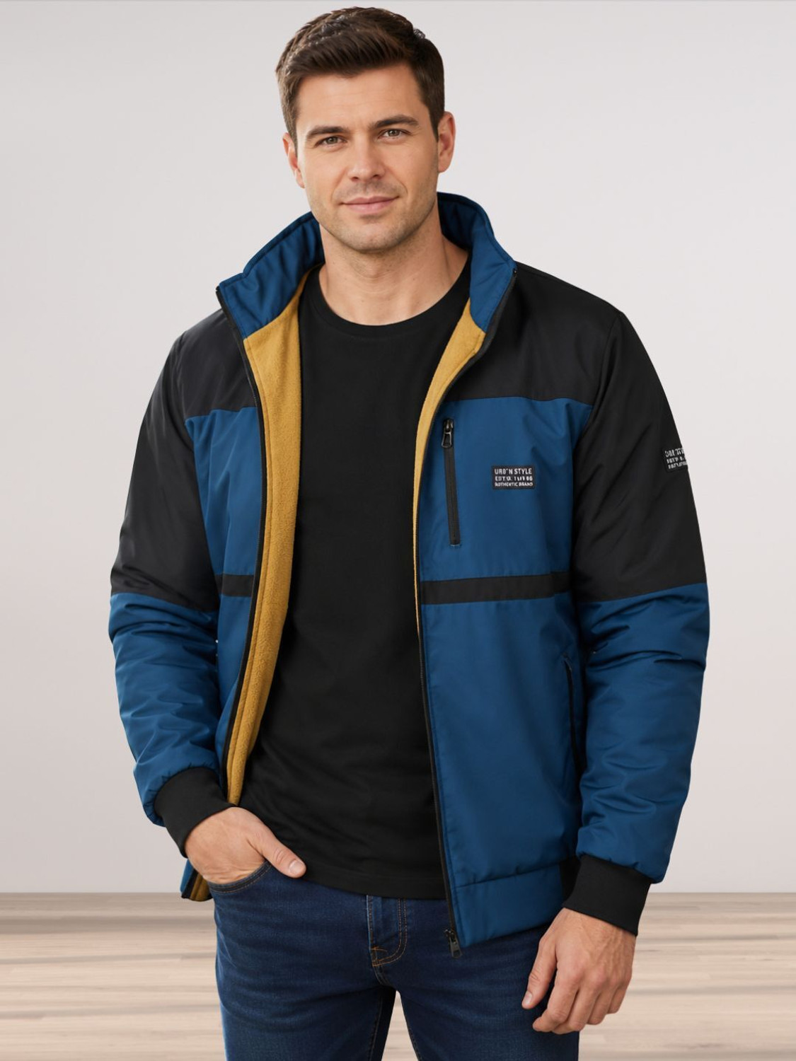 Image of TrendsTalk Full Sleeve Solid Men Jacket