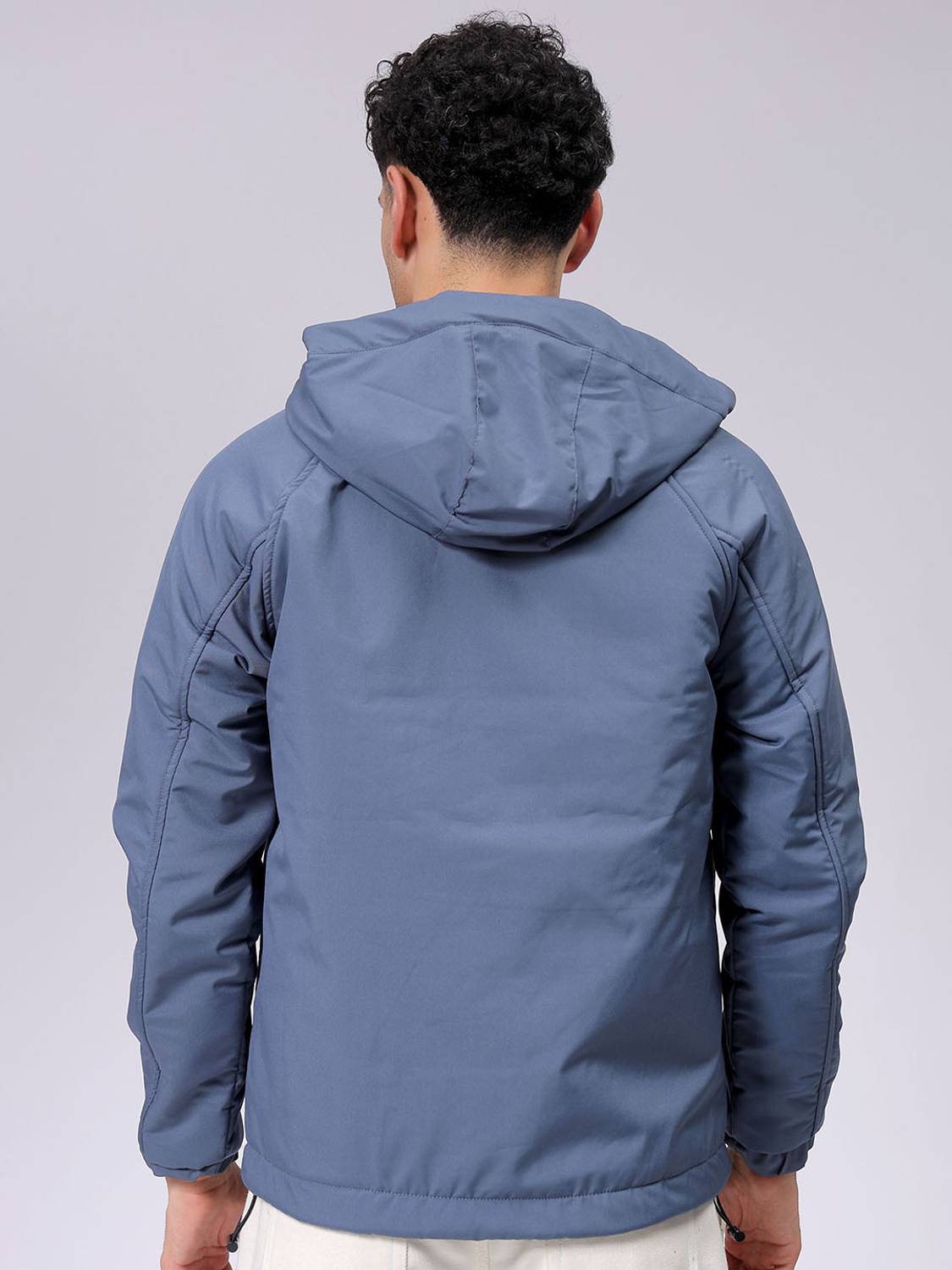 Men Solid Quilted Jacket - Image 2