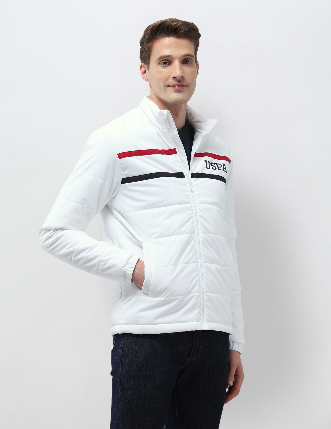 Image of U.S. POLO ASSN. Full Sleeve Solid Men Jacket