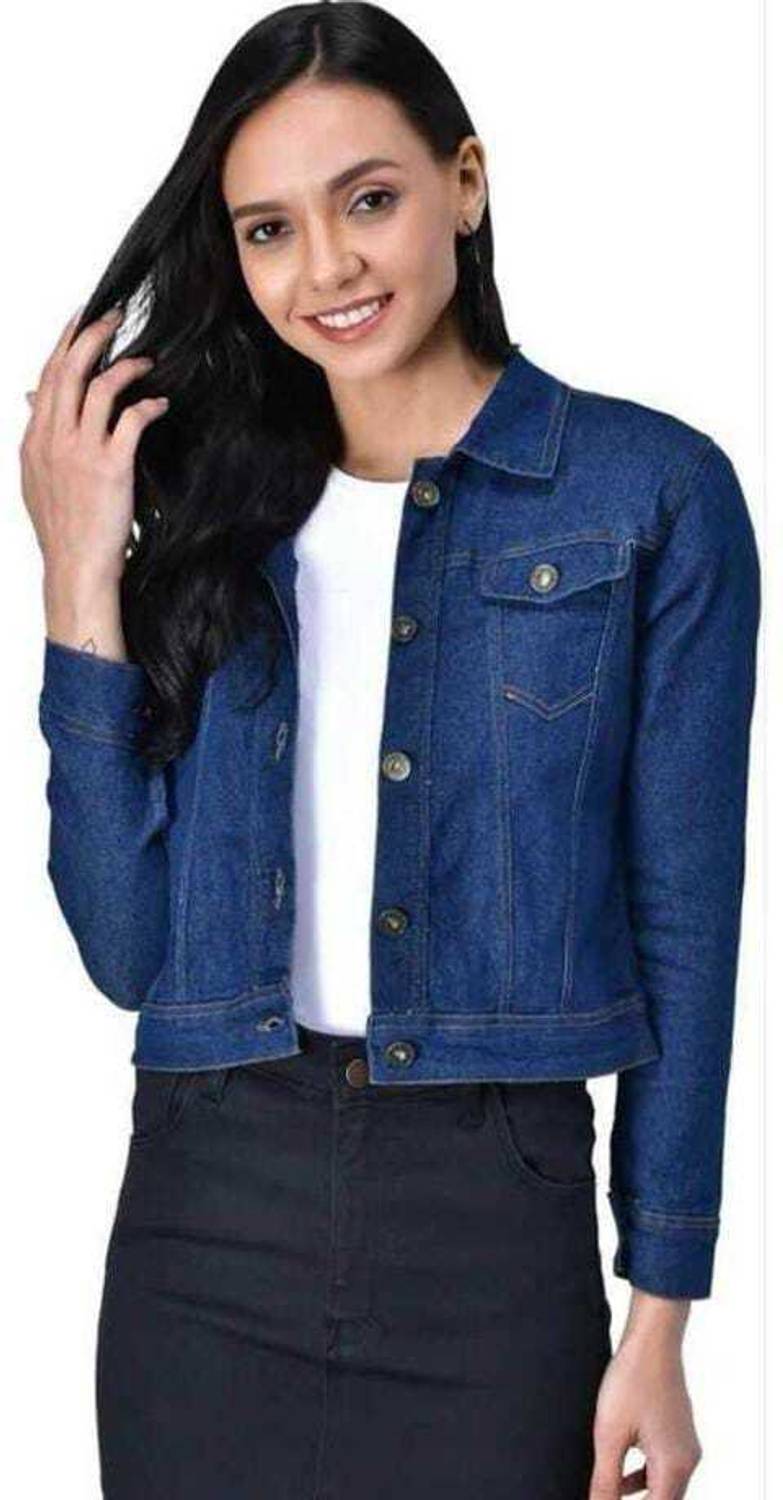Samani Full Sleeve Solid Women Denim Jacket
