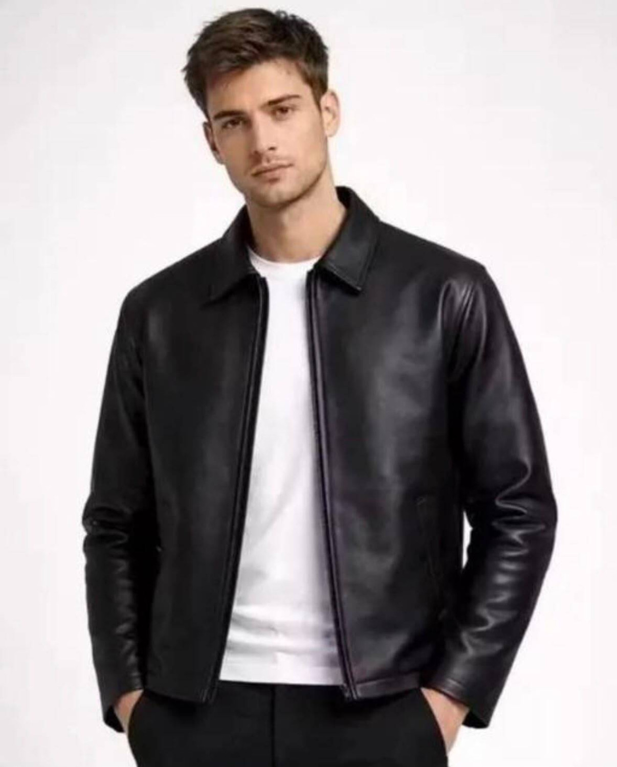 Image of HIFZUENTERPRISE Men Solid Biker /Riding Jacket
