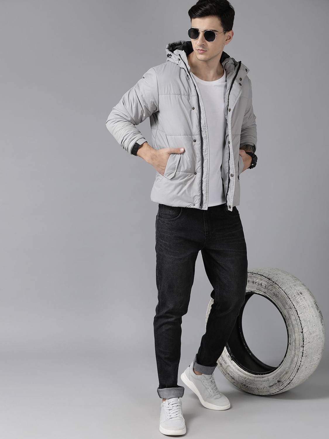 Roadster Full Sleeve Solid Men Padded Jacket - Image 4