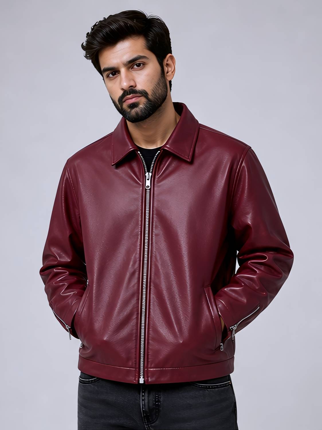 WALHALAA Full Sleeve Solid Men Jacket