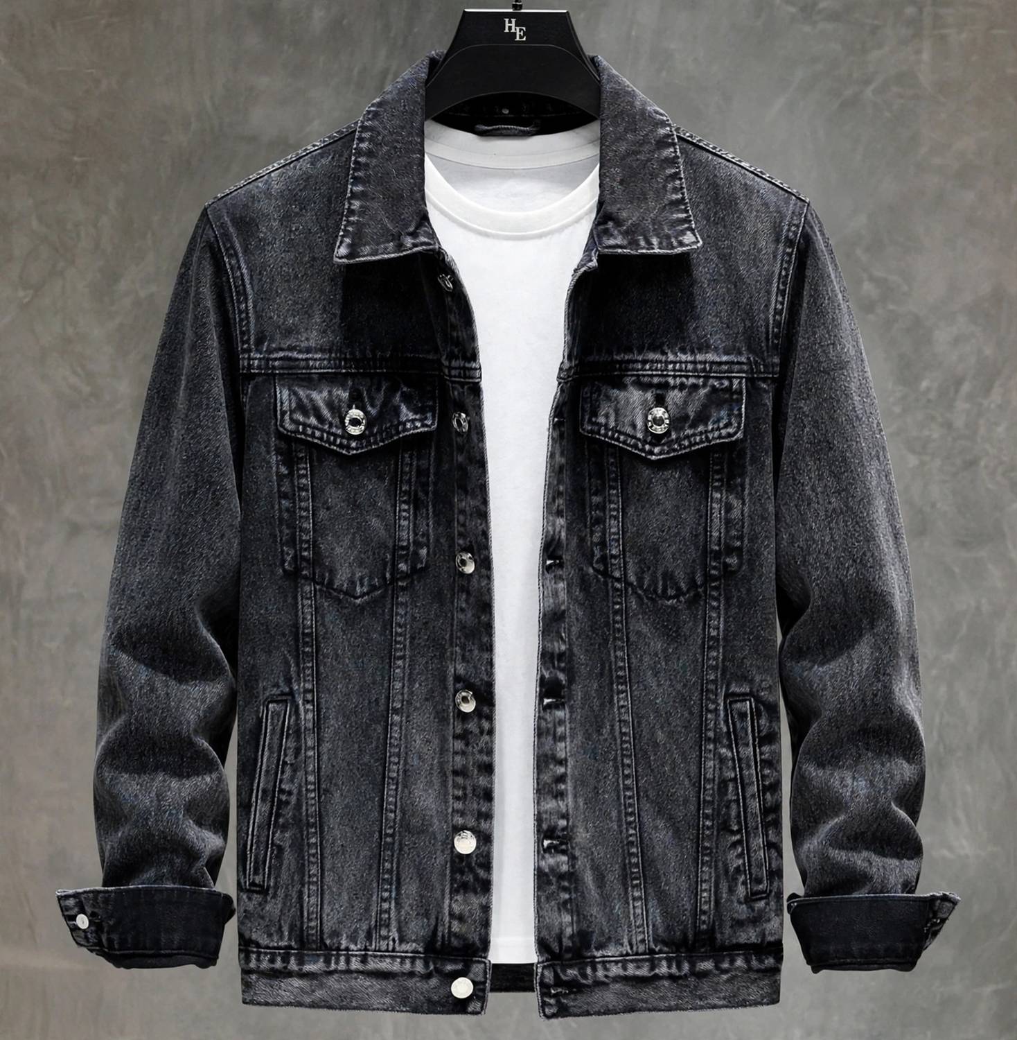 GLOBAL NOMAD Men Blue Denim Jacket - Image 1