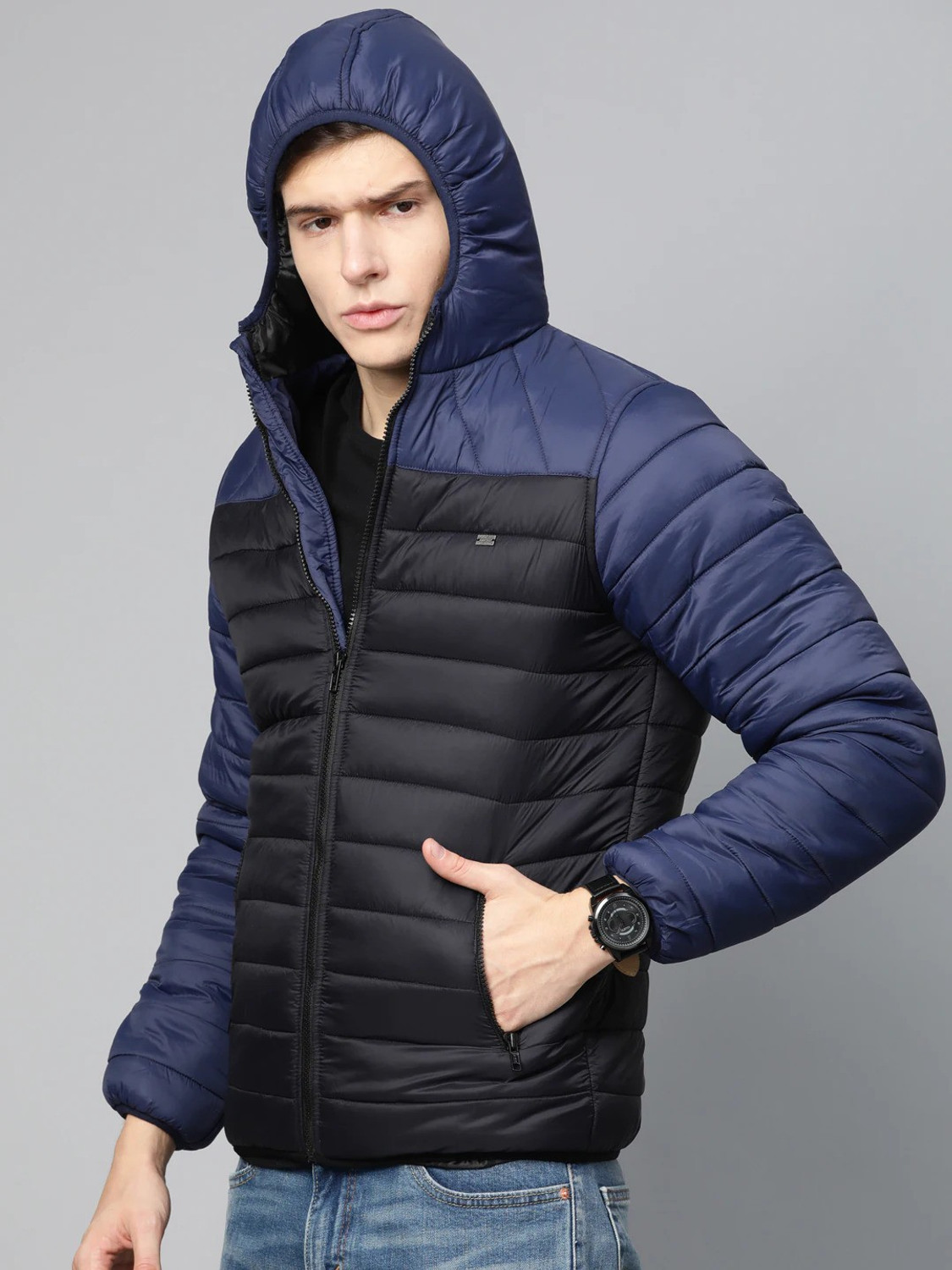 Image of Roadster Full Sleeve Colorblock Men Jacket
