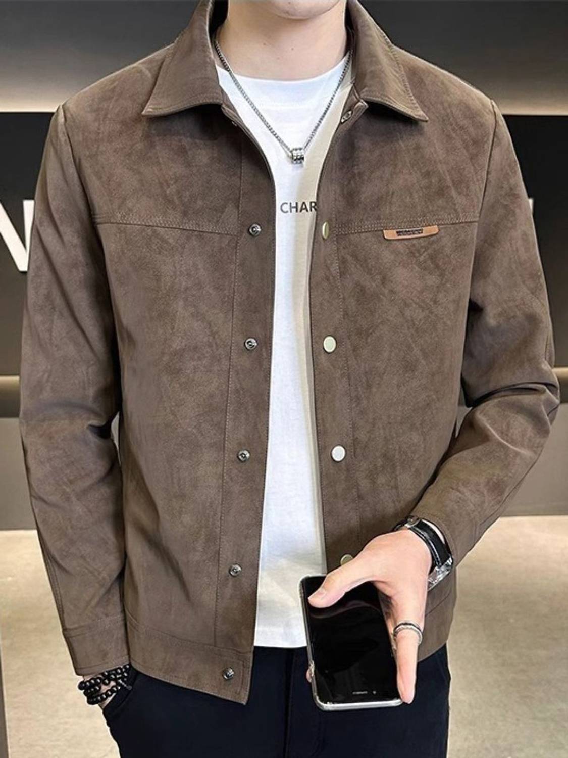 HERE&NOW Full Sleeve Solid Men Jacket - Image 1