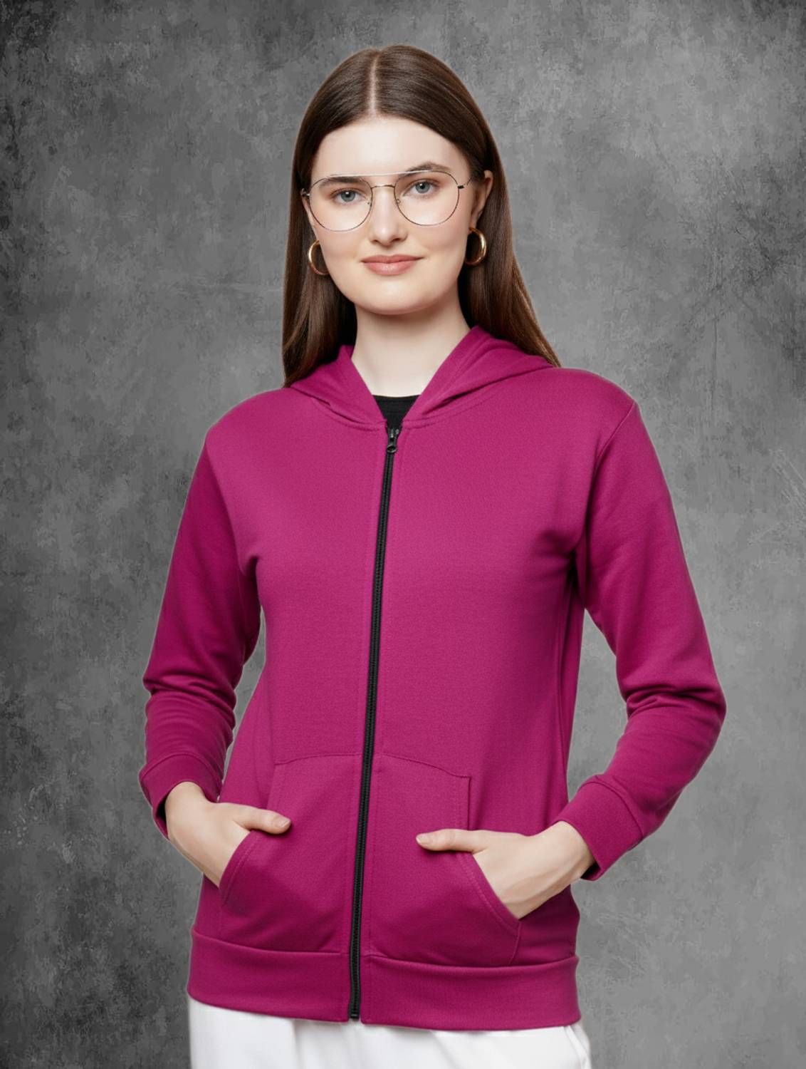 Ddaspration Full Sleeve Solid Women Jacket
