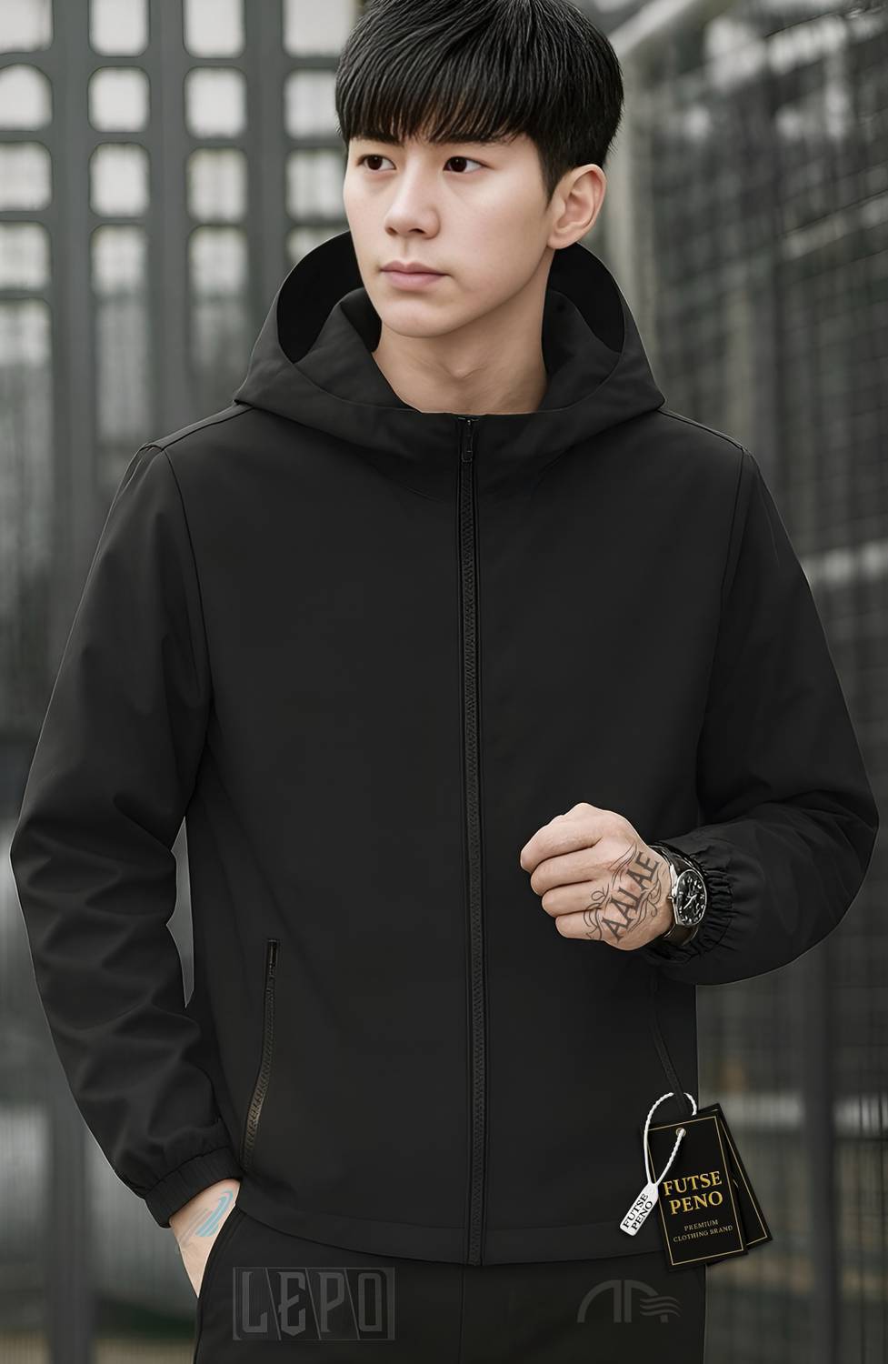 FUTSE PENO Full Sleeve Solid Men Jacket - Image 2