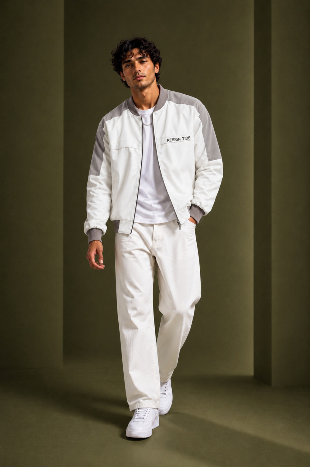 Image of LIZBEE Full Sleeve Colorblock Men Jacket
